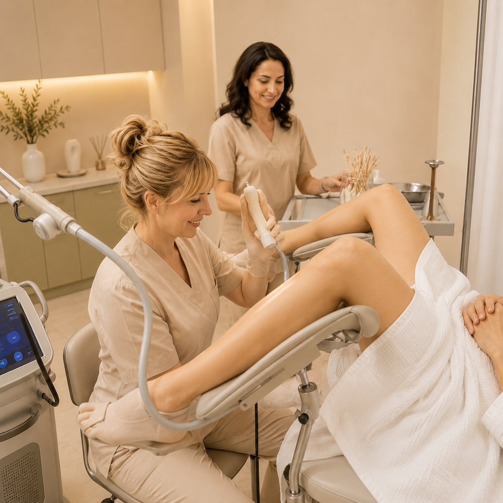Advanced intimate brightening treatment at luxury Sydney aesthetic clinic